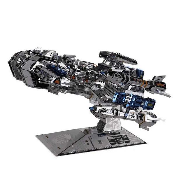 MU 3D Metal Puzzle Star Craft multicolour battlecruiser DIY Laser Cut Jigsaw Model For Adult Educational Toys Desktop decoration X251009