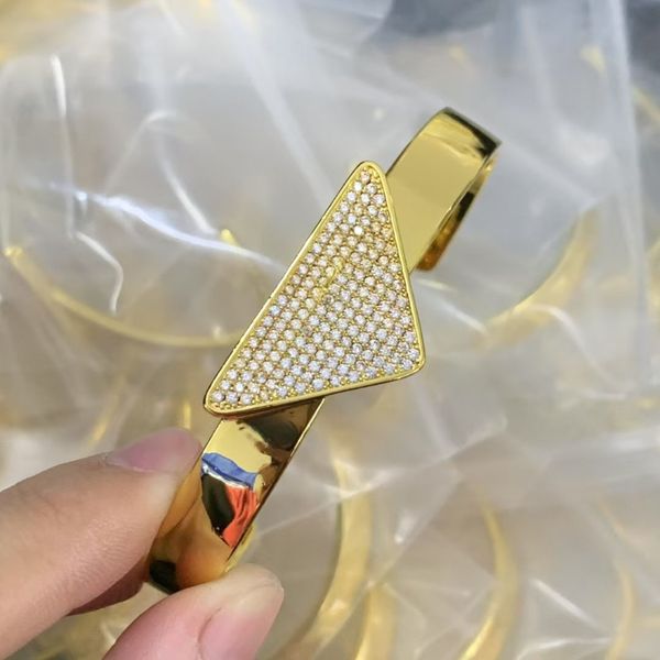 

Luxury Designer Bracelet Gold Plated Crystal Bracelet for Women Bracelets Bangle Birthday Gifts Luxury Jewelry with Box