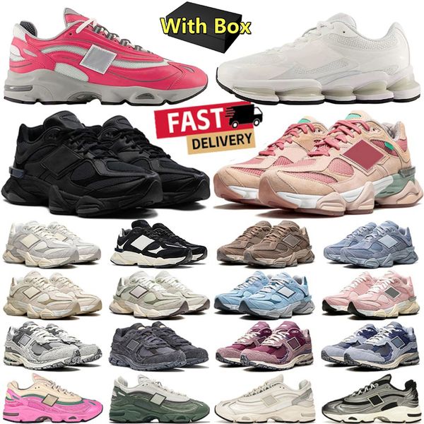 

With box designer for men women daily outfit running shoes leather mesh Triple Black White Grey Blue Pink Green mens trainers outdoor sneakers size 36-45, Red
