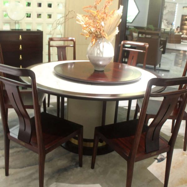 

Zhong zhixin High-end design The Chinese-style dining table is meticulously crafted from solid wood