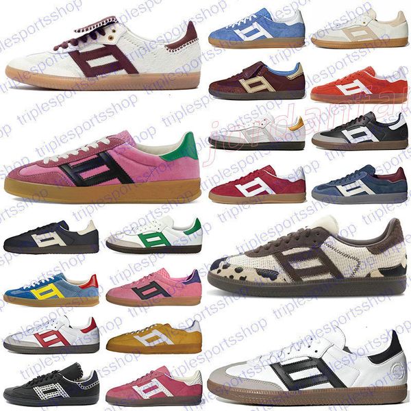 

addisas shoes vegan og casual shoes for men women designer trainers cloud white core black bonners collegiate green gum outdoor flat sports sneakers 3645, Blue