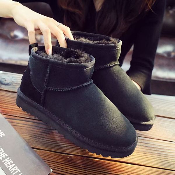 

Winter Women Snow Boot Ankle boot Platform Fur Sand Mustard Seed Beige grey Classic Ultra plush solid, U-17