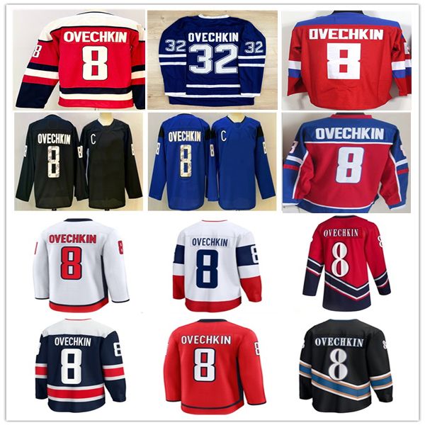 

Men Dynamo Dinamo Moscow 8 32 Alex Ovechkin Russia Ice Hockey Jerseys Stitched Blue Red White Black Navy S-3XL, As pic 9