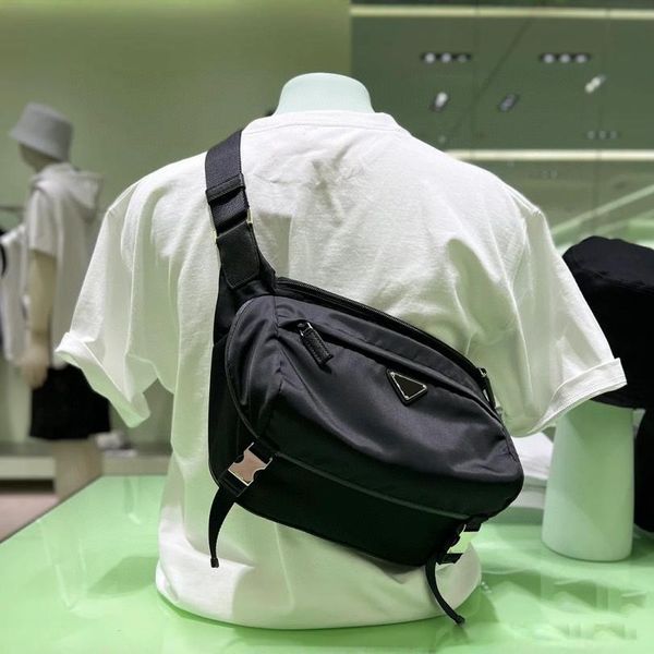 

designer mens chest bag and waist bag luxury waterproof canvas belt bag mens crossbody bag stylish hip bag, P432big