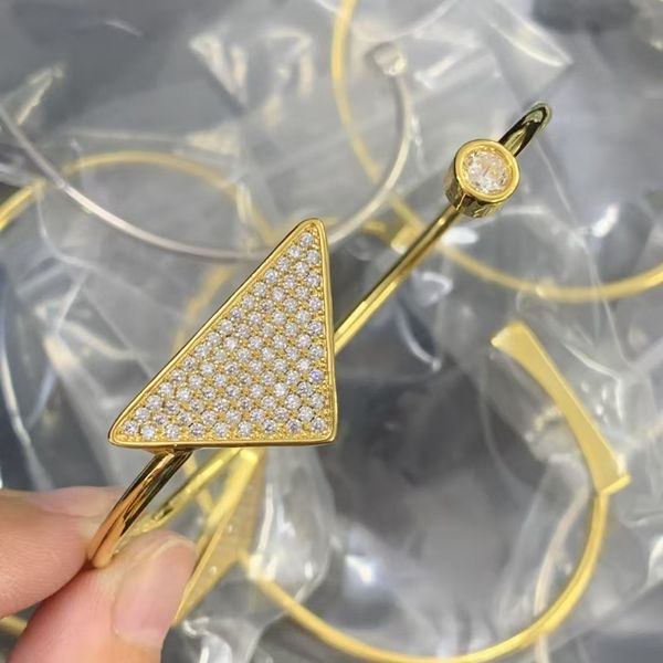 

Designer Bracelet Gold Plated Crystal Bracelet for Women Bracelets Bangle Birthday Luxury Jewelry with Box