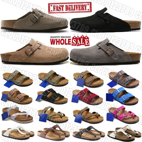 

Designer slides clogs Indoor Slides clog Genuine Leather slippers Breathable Outdoor winter Shoes Men Women Black Brown Mud grayish green mules Autumn Flip Flops, Khaki