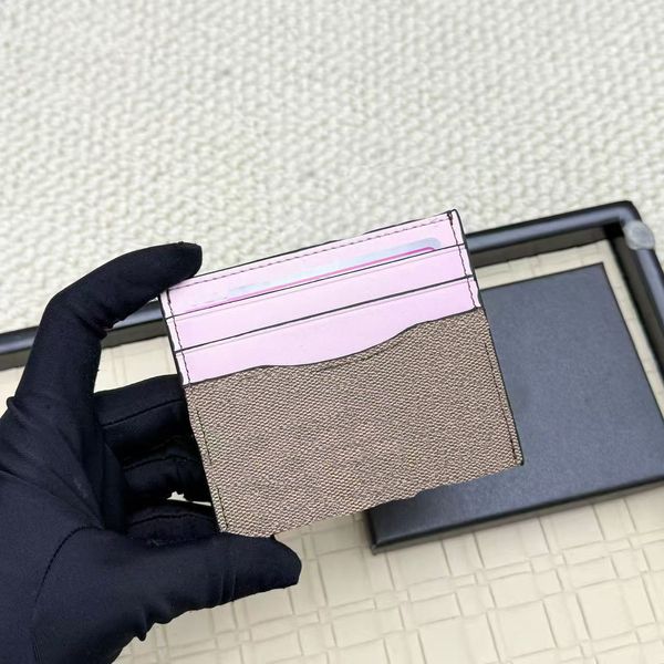 

2025 high-quality designer mini high-end holder wallet classic credit card coin purse with box dustproof bag, 5786#11