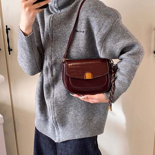 

Designer bag luxury evening wear, top-quality large double-flip bag designer leather caviar sheepskin classic all-black handbag crossbody single shoulder purse, Red