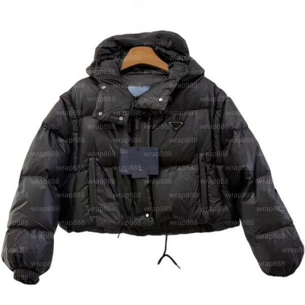 

Women's puffer jacket Designer Women's Down Coat Short Jacket Women's Thickened Warm Short Coat Pocket Large Outdoor Women's Clothing winter clothes for women, Black