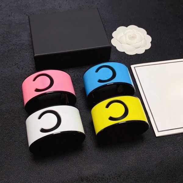 

Fashion Bracelets New Acrylic Candy-colored Bracelets Classic Design Wide Women's Open Bracelet Hip-hop Style Multiple Colors Available