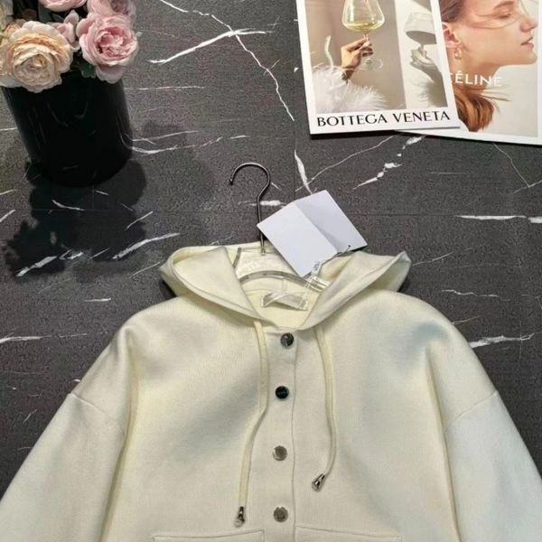 

Designer sports jacket hooded jacket sports top winter padded jacket with letters long sleeves embroidered details bud sleeve coat, Black