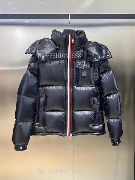 

Maya jacket womens puffer jacket plus clothes monclecer jacket designer mens maya jacket Rainbow tricolor woven bread with double zipper Warm Perfect asian size 1-5, Color1