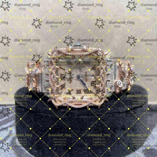 GRA Designer Unisex Hip Hop Style VVS Moissanite G Iced Out Automatic Mechanical Watch with High - Quality Build Fast delivery
