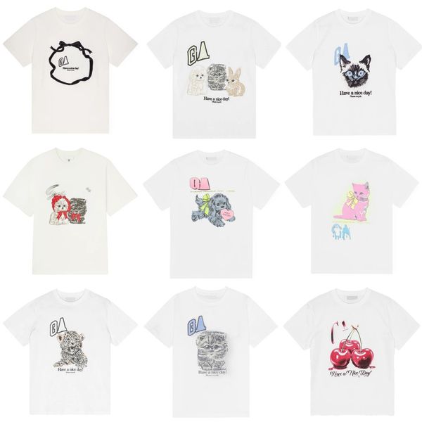 

Women Cotton Designer T-Shirts Pullover Loose T Shirts Short Sleeved Soft Summer Tees Crewneck Printed Comfy Tops, Magenta