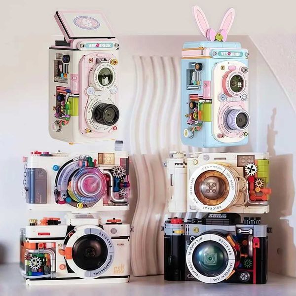 Retro camera Building Kit Construction Model Building Blocks Set Collectible Gift Idea Set for Adts and Teen Boy and girl Toy Y251011