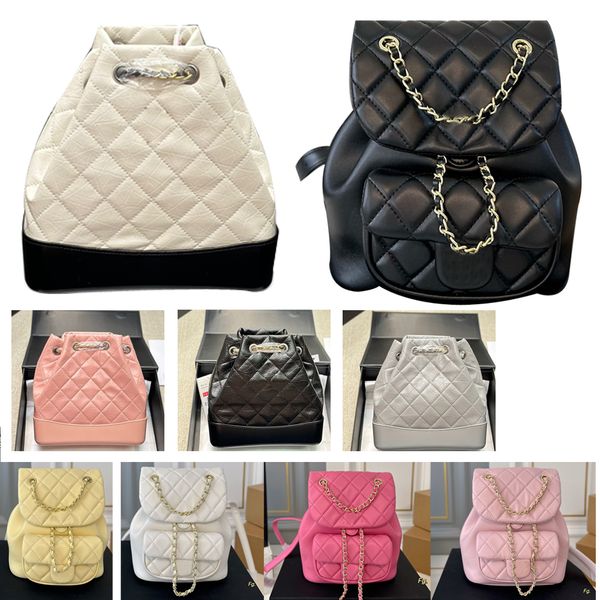 

22*22cm Double shoulder chain hobo bag designer bag women's shoulder bag luxury shiny handbag classic fashion Practical and versatile black bag 18cmX20cm, 18×20 pink