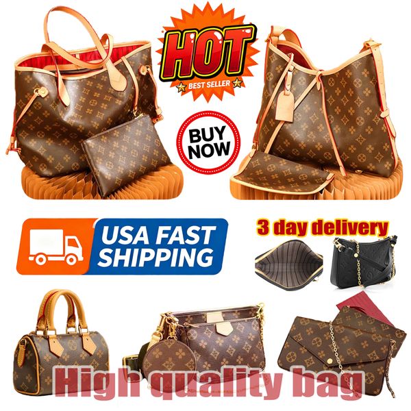 

Designer Bag Luxury Bag Tote Bag Shoulder Bag High Quality women's handbag Purse Cowhide Large capacity Composite Bag Brown Print crossbody designer bags Beach Bag, Multi-color