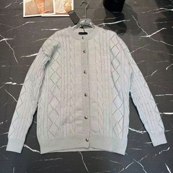 

25SS Classic Striped Round Neck Sweater Designer Unisex Sweater, Autumn/Winter New, Outdoor Warmth, Black