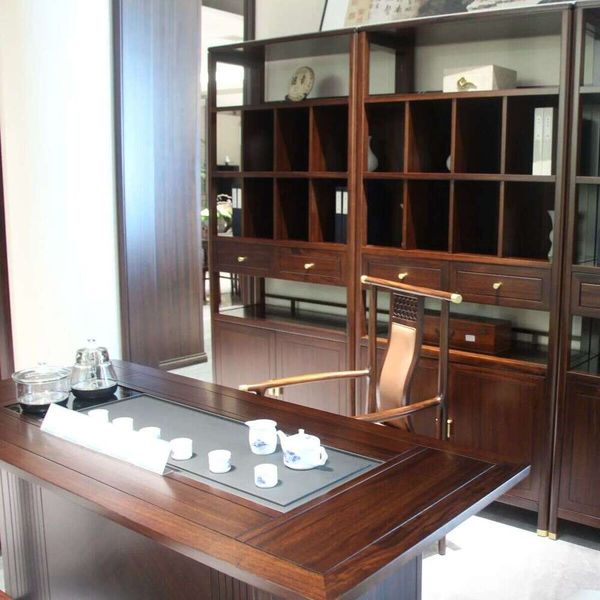 

Zhong zhixin High-end design The new Chinese-style solid wood tea table is crafted with meticulous solid wood workmanship