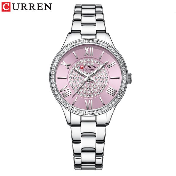 CURREN 9084 Waterproof Small Dial Quartz Roman Numerals Ultra-thin Women's Watch