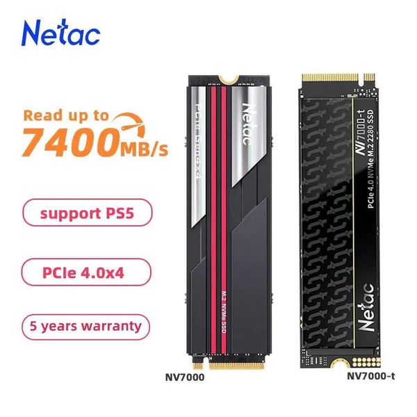Netac SSD M2 NVMe 1tb 2tb 4tb 512gb 2280 PCIe40x4 Internal Solid State Drive for PC PS5 Laptop