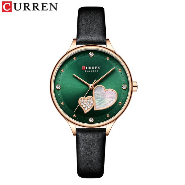 CURREN 9077 Women's Small Dial Simple Waterproof Round Ultra-thin Quartz Watch for Women