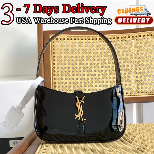 

Designer Bag Women Fashion Shoulder Bag Black Glossy Patent Underarm Bag Crocodile Handbag Luxury Bag Lou Camera Bag Classic Caviar Bag Envelope Bag Wallet, #19