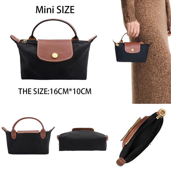 

Designer bag mini totes nylon tote bag waterproof luxury bag 2025 womens handbag beach bag travel shoulder bag flap mini purse key wallet with strap black 001, Brown