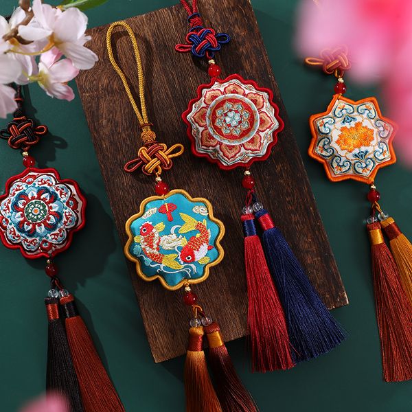 

Car Pendan Aromatherapy Gift Set: Two Pack of Decorative Perfumed Pendants Perfect for Cars, Bags, Holidays, Multi-color