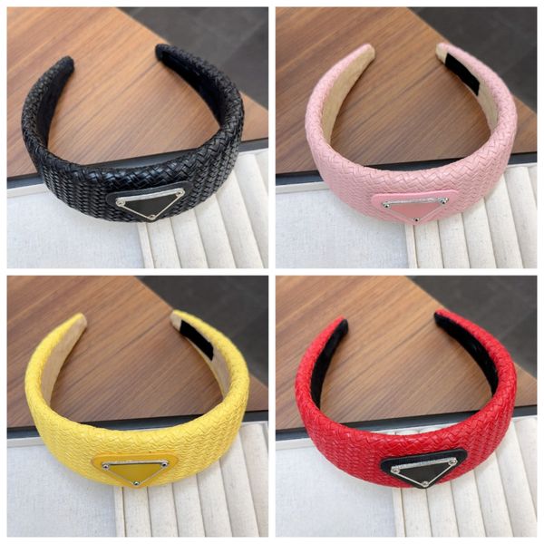 

Women's Headband Classic Designer PU Material Wide Brim Headband Casual High-quality Hair Accessories Multiple Colors Optional