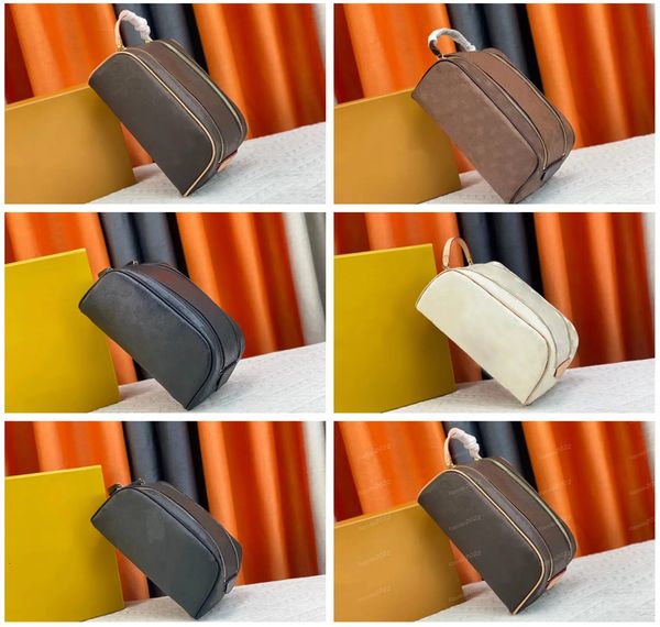 Designer bags Cosmetic Cases Crossbody Clutch flower pattern Travel Luxury large capacity Toiletry bag Handbag shoulder Brown