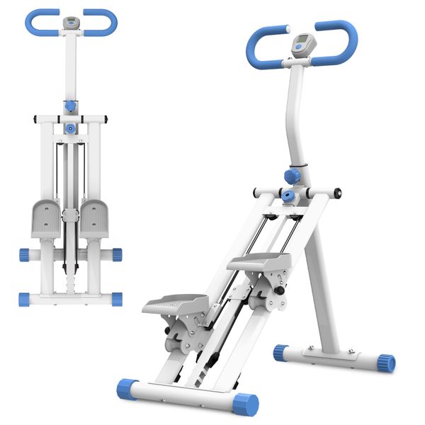 Stair Stepper with Resistance Home-Upgrade Vertical Climber Workout Machine Full-Body Exercise Climber Fitness Equipment with Stable Frame Adjustable Handlebar