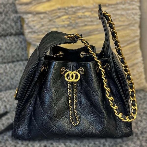 

Designer bag Tote bag fashionable and luxurious drawstring bucket bag available in size single shoulder bag large capacity handbag versatile Wallet Luxury bag, #9