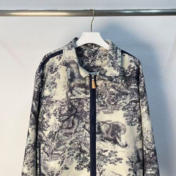 

Designer short skirt set, new tiger watercolor ink painting set, trendy, fashionable, artistic, high-end slimming set, outdoor outfit, M1