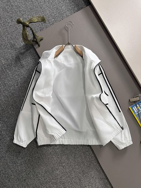 

Winter designer jacket coat zipper windbreaker down jacket jacket nylon fabric letters metal lightweight and comfortable, White