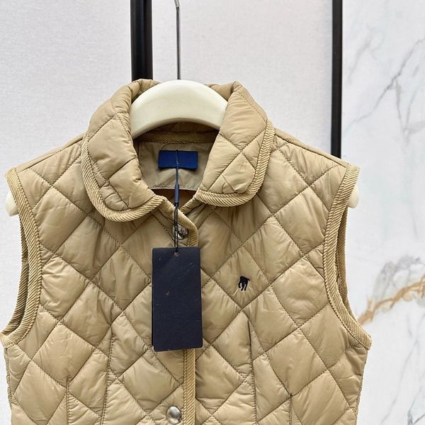 

Designer down jacket vest women' autumn and winter warm down vest classic coat badge luxury brand short coat windbreaker jacket, A3