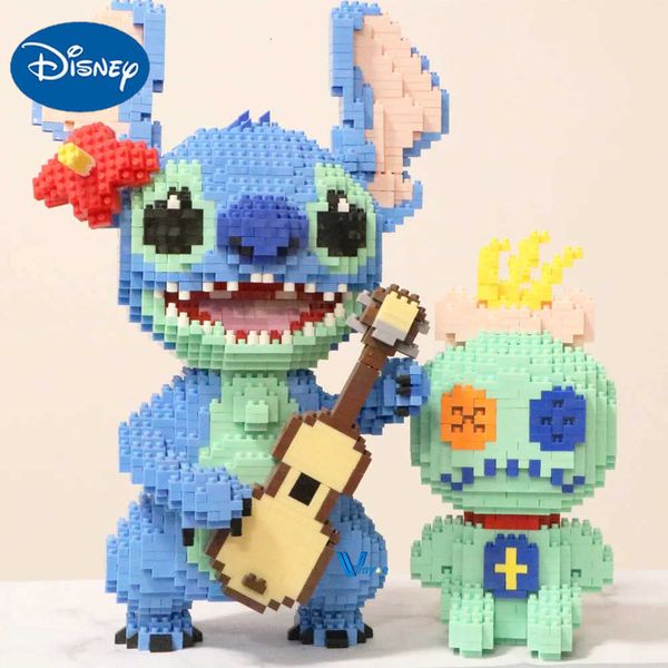 Disney Stitch Scrump Micro Building Blocks Kawaii Lilo and Stitch DIY Model Diamond Mini Bricks Figure Toys For Christmas Gift H251015