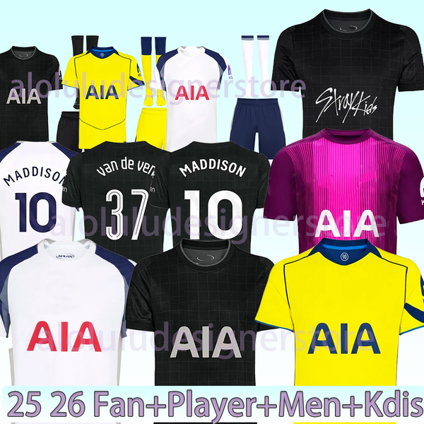 

2025 2026 tottenhamjersey Soccer Jerseys hotspurES Football shirts tottenhamjersey 25 26 spursjersey men kids kit MADDISON KULUSEVSKI BENTANCUR KANE RICHARLISO, Color 4