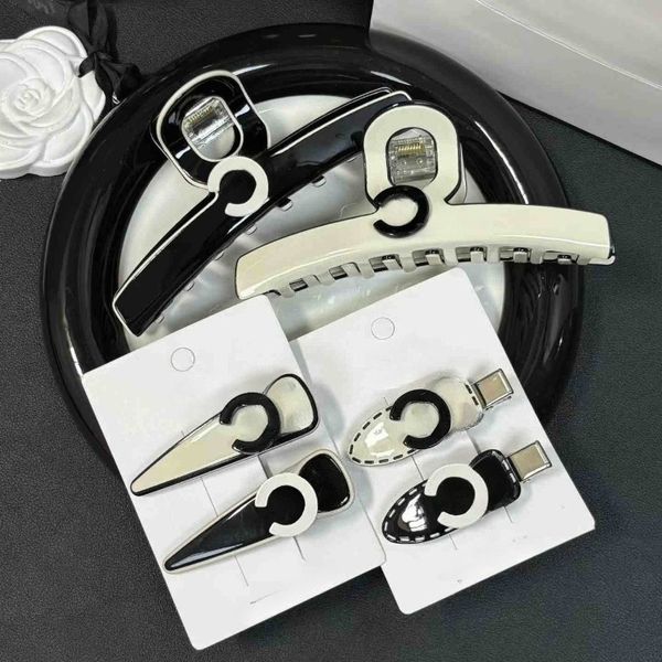 

Luxury Designer Hair Clip Barrettes Letter Hair Claw Clip black Hairpin Hair Clip Jewelry Hairpins Hair Accessories