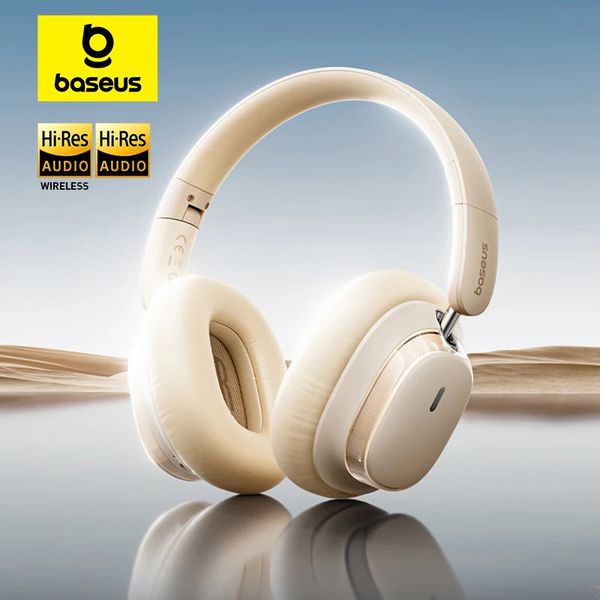 Baseus Bowie H1s Wireless Headphones Bluetooth 54 Noise Canceling dB Over Ear Headset HiRes Spatial Audio Earphone 120H Time 251013