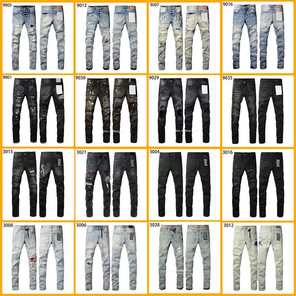 purples jeans Mens Trousers ksubi jeans Denim Designer Jeans Men Black Pants High-End Quality Straight Retro Ripped Biker Jean Slim Fit Motorcycle Clothing