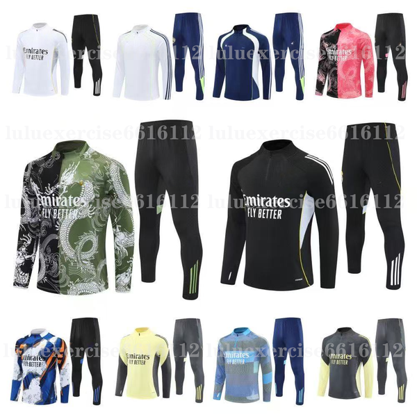 

25 26 mbappe football tracksuit2025 2026 pulled Long BELGHAM VINI JR Sleeves training suit jogging kits Men kids chandal futbol survetement 999, Blue