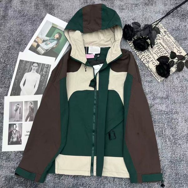 

Designer's traditional style color blocked jacket for men and women's new autumn and winter jacket, fashionable and retro coat, M1
