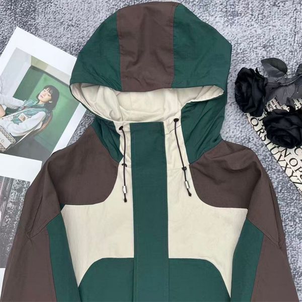 

Designer's traditional style color blocked jacket for men and women's new autumn and winter jacket, fashionable and retro coat, M1