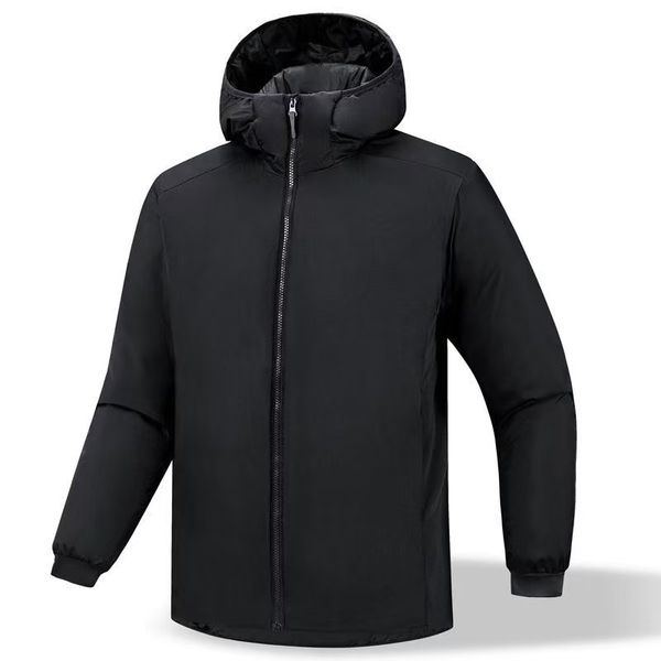 

Winter new jacket men's hooded versatile casual fashion windbreaker jacket designer zipper sports shirt waterproof cotton clothing print, C4