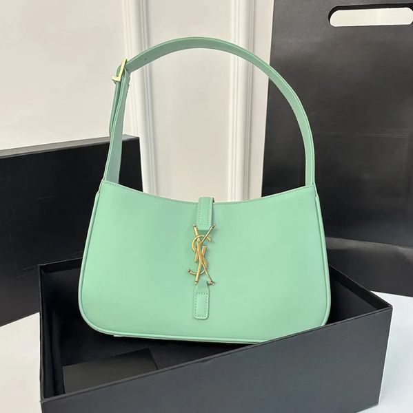 

Designer Shoulder Bag Multi colored Leather Underarm Bag Classic Luxury Handbag Hobo Mini Wallet Brand Women's Gold and Silver Metal Chain Fashion Money Bag, Yl-1