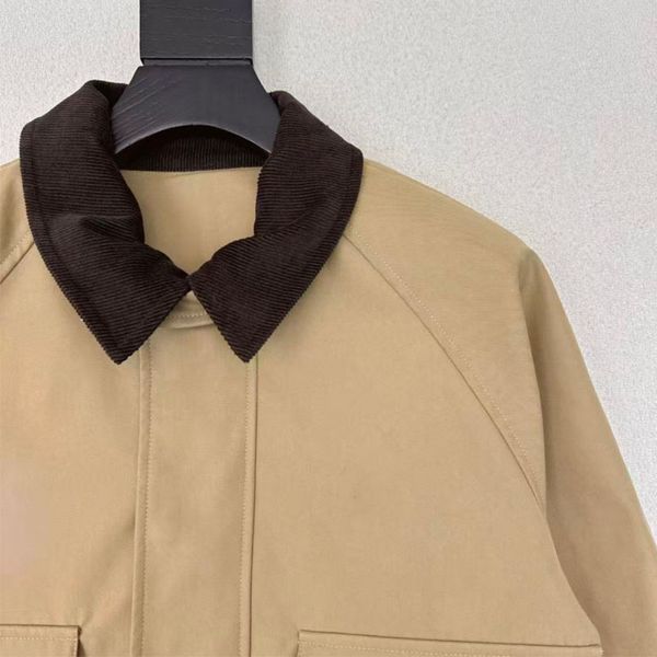 

25 new designer trench coats with color blocked lapels, short trench coats, men's and women's new jackets, autumn and winter warm coats, M1