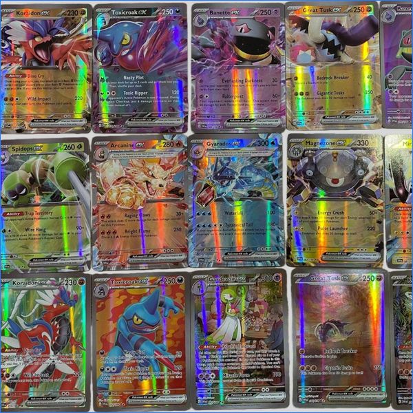 Party New Card Games Full Flash Card Best TCG Cards Dot Flash 30New ex 33Vstar Ultra Rare Rainbow Arceus DIY Card Packs Kids Shiny Gift