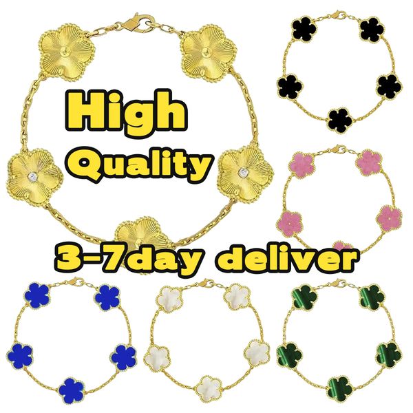 

Gold clover bracelet luxury bracelet designer jewelry woman designer gold cloverr braceletes clwef women bangle bracelets cliff bijoux women jewellery braclet 03