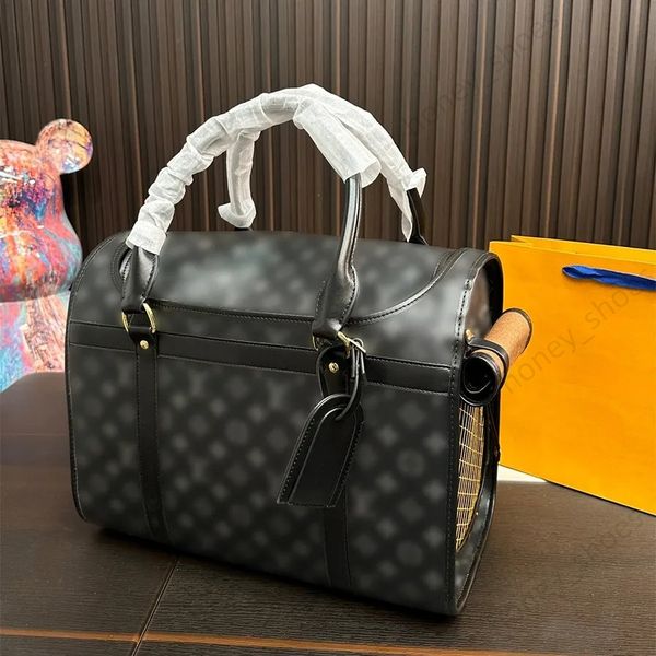 

Supplies Pet Carrier Quality Puppy Small Cat Valise Sling Bag Waterproof Premium PU Leather Carrying Handbag for Outdoor Travel Walking Hiking E18, Gold